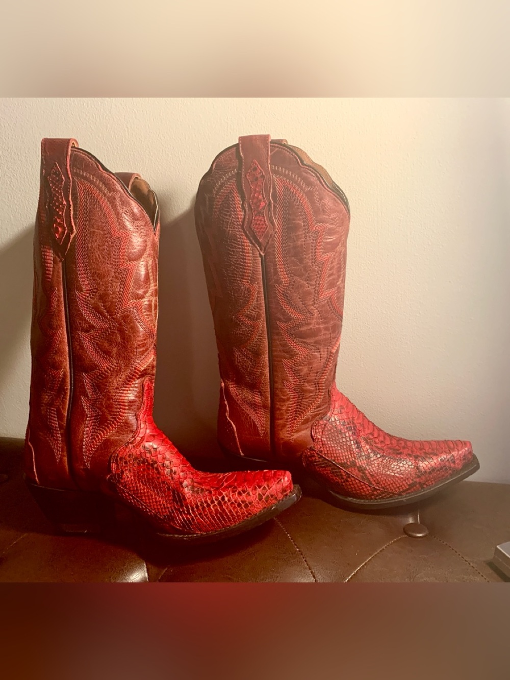 Dan Post Python Cowboy Boots - Picture 3 of 6